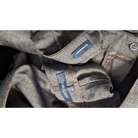 $598 Lafayette 148 NY‎ Menswear Straight Leg Dress Work Dress Pants Size 10 - Picture 4 of 4